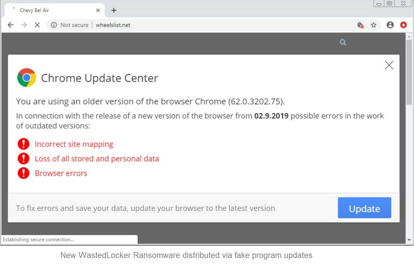 Chrome update center